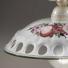 Lampada a Sospensione in Ceramica Artigianale con Passanastri - Napoli Viadurini