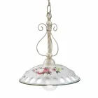 Lampada a Sospensione in Ceramica Artigianale con Passanastri - Napoli Viadurini