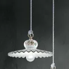 Lampada a Sospensione in Ceramica Artigianale Decorata a Mano - Roma Viadurini