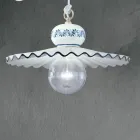 Lampada a Sospensione in Ceramica Artigianale Decorata a Mano - Roma Viadurini