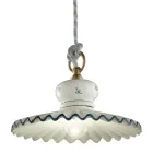 Lampada a Sospensione in Ceramica Artigianale Decorata a Mano - Roma Viadurini