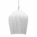Lampada a Sospensione in Ceramica Bianca Lucida Design in 4 Forme - Oasi Viadurini