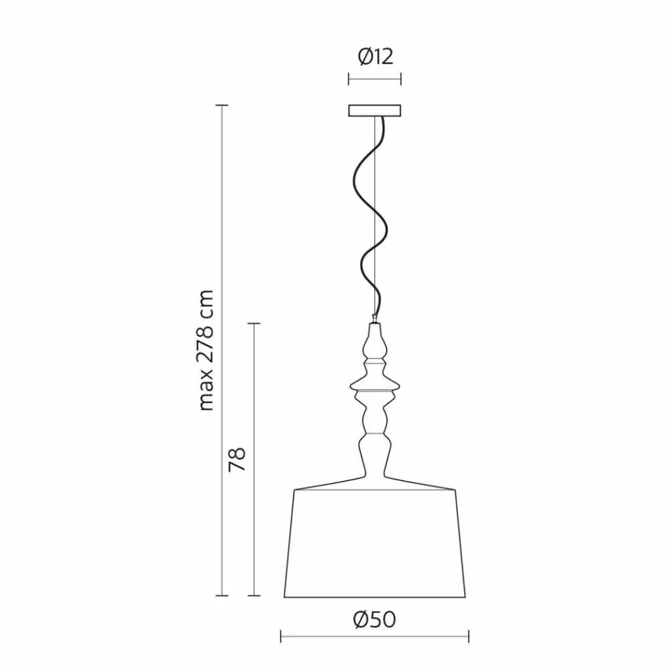 Lampada a Sospensione in Ceramica Bianca Paralume in Lino Corto Design - Cadabra Viadurini