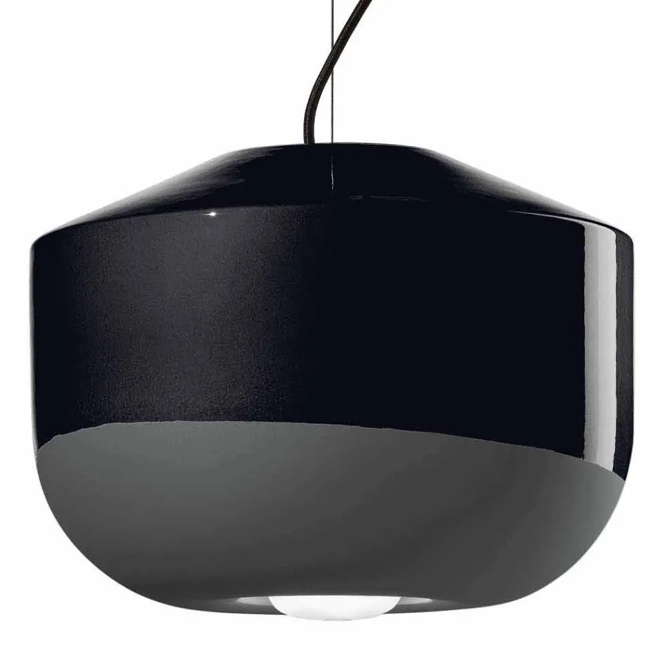 Lampada a Sospensione in Ceramica Colorata Made in Italy – Ferroluce Bellota Viadurini