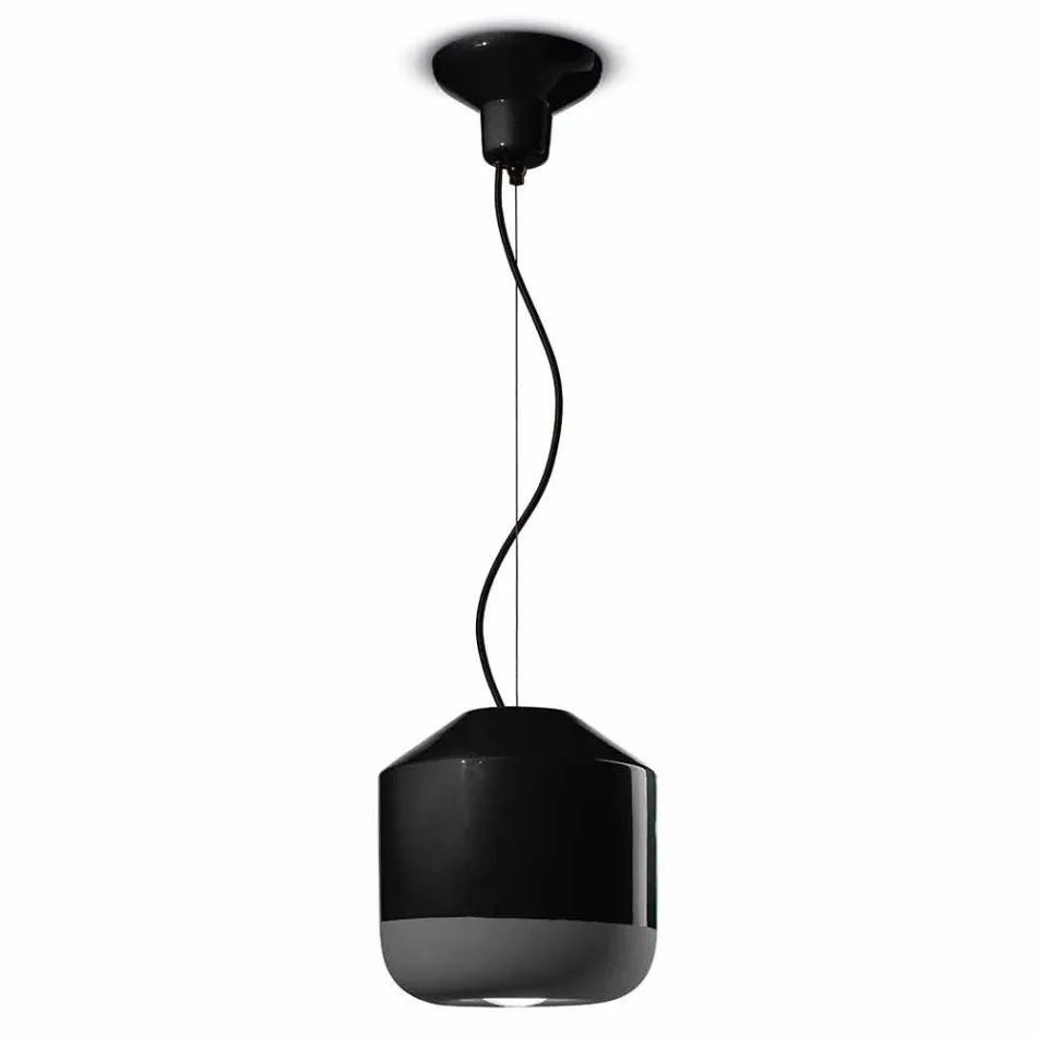 Lampada a Sospensione in Ceramica Colorata Made in Italy – Ferroluce Bellota Viadurini