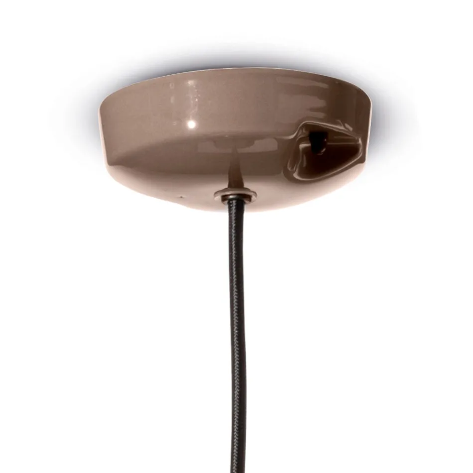 Lampada a Sospensione in Ceramica di 2 Finiture Made in Italy - Afoxe Viadurini