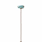 Lampada a sospensione in ceramica e metallo country Emily Ferroluce Viadurini