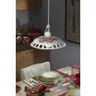 Lampada a Sospensione in Ceramica Fatta a Mano con Passanastri - Napoli Viadurini
