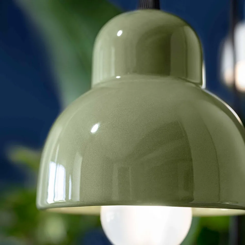 Lampada a Sospensione in Diverse Finiture e Misure Made in Italy - Berimbau Viadurini