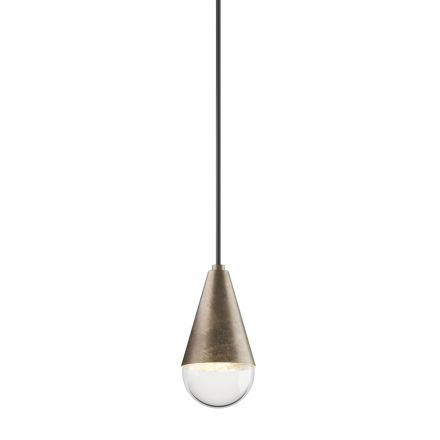 Lampada a Sospensione in Ferro e Vetro Made in Italy - Nuvoloso Viadurini