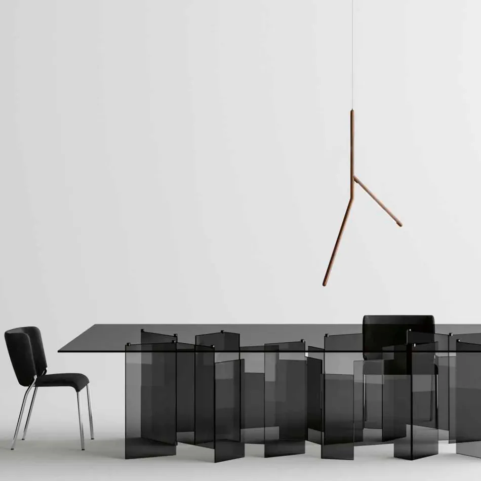 Lampada a Sospensione in Legno Massello in Diverse Finiture Made in Italy - Orlov Viadurini