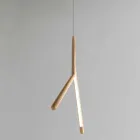 Lampada a Sospensione in Legno Massello in Diverse Finiture Made in Italy - Orlov Viadurini