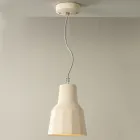 Lampada a Sospensione in Maiolica Toscana Fatta a Mano in Italia - Toscot Rossi Viadurini