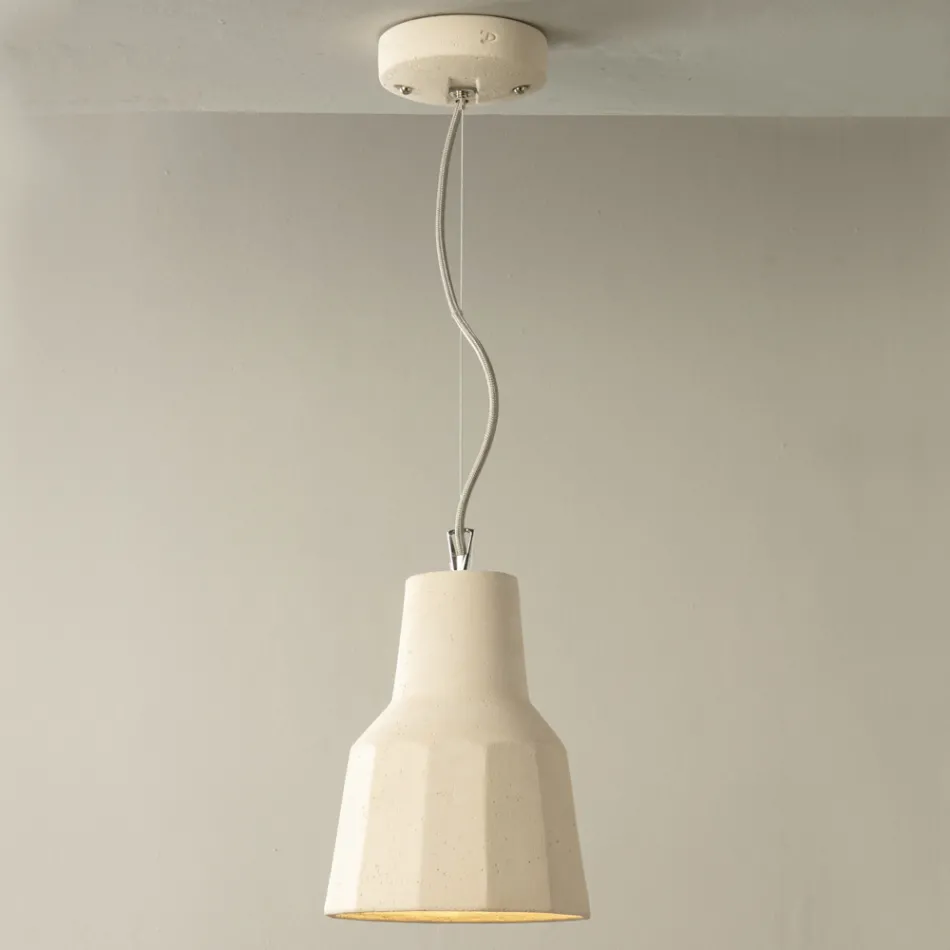 Lampada a Sospensione in Maiolica Toscana Fatta a Mano in Italia - Toscot Rossi Viadurini