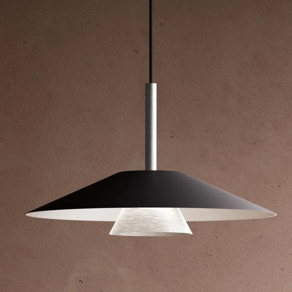 Lampada a Sospensione in Metallo di Diverse Finiture - Mira Viadurini