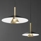 Lampada a Sospensione in Metallo di Diverse Finiture - Mira Viadurini