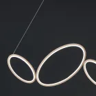 Lampada a Sospensione in Metallo Finitura Oro con LED Dimmerabile - Raiss Viadurini
