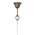 Lampada a Sospensione in Ottone e Rame Made in Italy - Chiocciola Viadurini