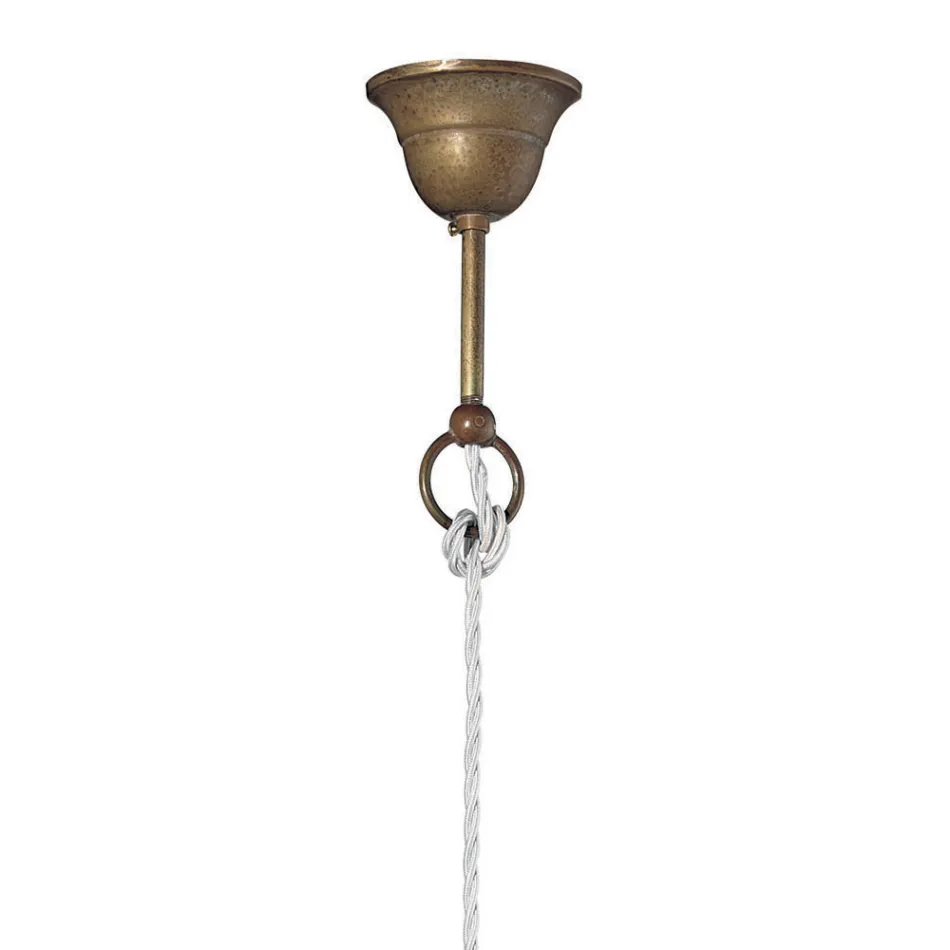 Lampada a Sospensione in Ottone e Rame Made in Italy - Chiocciola Viadurini