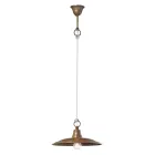 Lampada a Sospensione in Ottone e Rame Made in Italy - Chiocciola Viadurini