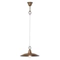 Lampada a Sospensione in Ottone e Rame Made in Italy - Chiocciola