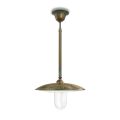 Lampada a Sospensione in Ottone, Vetro e IP44 Made in Italy - Drago