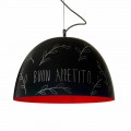 Lampada a sospensione in resina In-es.artdesign H2o Lavagna moderna