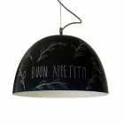 Lampada a sospensione in resina In-es.artdesign H2o Lavagna moderna Viadurini