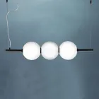 Lampada a Sospensione in Vetro di Venezia Soffiato a Mano 95 cm - Jupiter Viadurini
