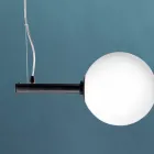 Lampada a Sospensione in Vetro di Venezia Soffiato a Mano 95 cm - Jupiter Viadurini