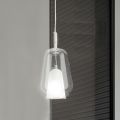 Lampada a Sospensione in Vetro e Filo Trasparente - Trilly
