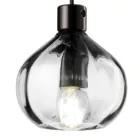 Lampada a Sospensione in Vetro in 2 Diverse Finiture Made in Italy - Afoxe Viadurini