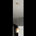 Lampada a Sospensione in Vetro Satinato e Colorato Made in Italy - Trilly Viadurini