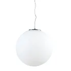 Lampada a Sospensione in Vetro Veneziano Bianco Soffiato a Mano - Luna Viadurini
