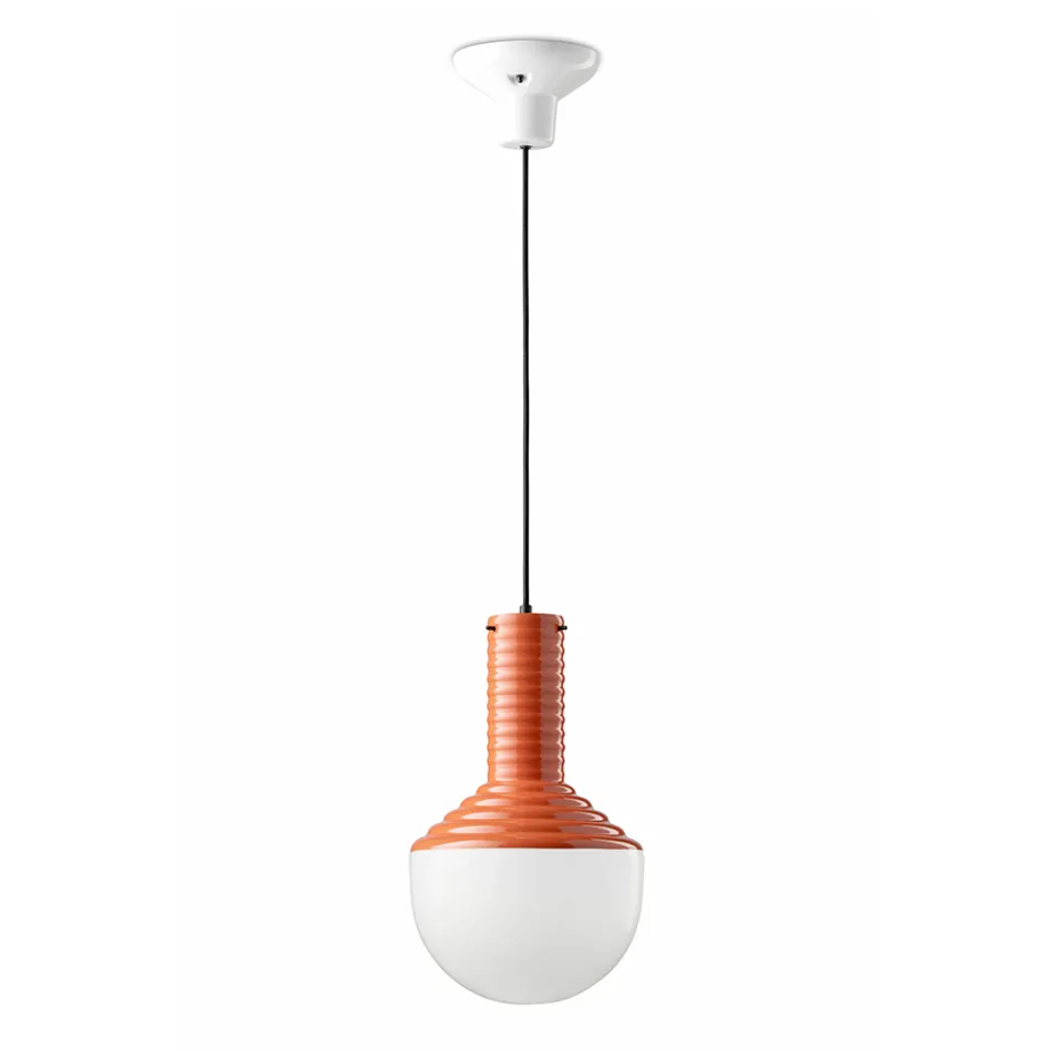 Lampada a Sospensione in Vetro Verniciato Made in Italy - Selaron Viadurini