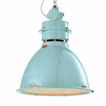 Lampada a sospensione industriale di design artigianale Katie Viadurini
