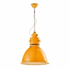 Lampada a sospensione industriale di design artigianale Katie Viadurini