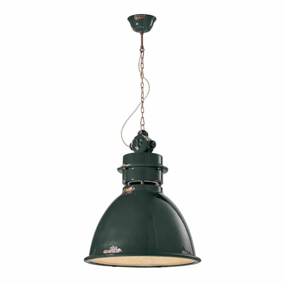Lampada a sospensione industriale di design artigianale Katie Viadurini