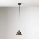 Lampada a sospensione industriale in ferro Loft Mini Il Fanale Viadurini