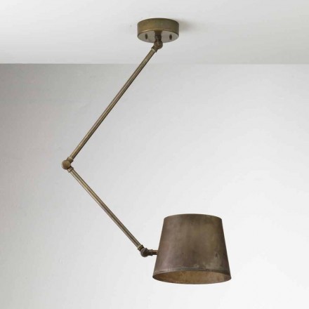 Lampada a sospensione industriale regolabile Reporter Il Fanale Viadurini