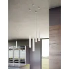 Lampada a Sospensione Led 7W in Alluminio Bianco o Nero Opaco - Rebolla Viadurini