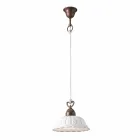 Lampada a sospensione liberty in ceramica Ø22 Anita Il Fanale Viadurini
