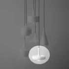 Lampada a Sospensione Made in Italy in Ceramica – Lustrini L4 Aldo Bernardi Viadurini