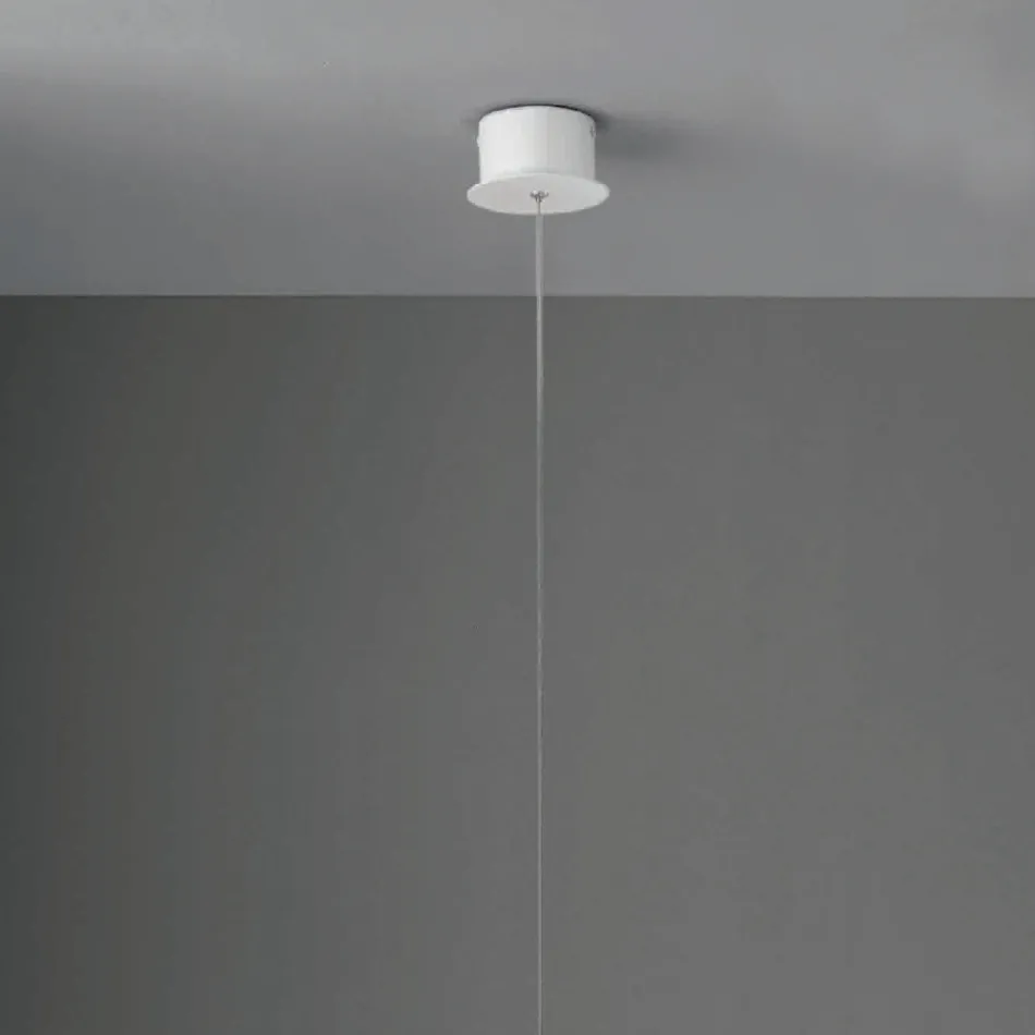 Lampada a Sospensione Moderna con Luce LED in Metallo Verniciato - Larice Viadurini
