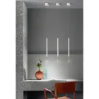Lampada a Sospensione Moderna con Luce LED in Metallo Verniciato - Larice Viadurini