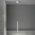 Lampada a Sospensione Moderna con Luce LED in Metallo Verniciato - Larice Viadurini