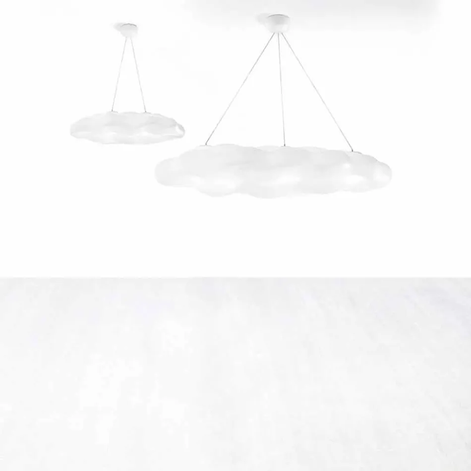 Lampada a Sospensione per Esterno Design a Nuvola in Plastica - Nefos by Myyour Viadurini