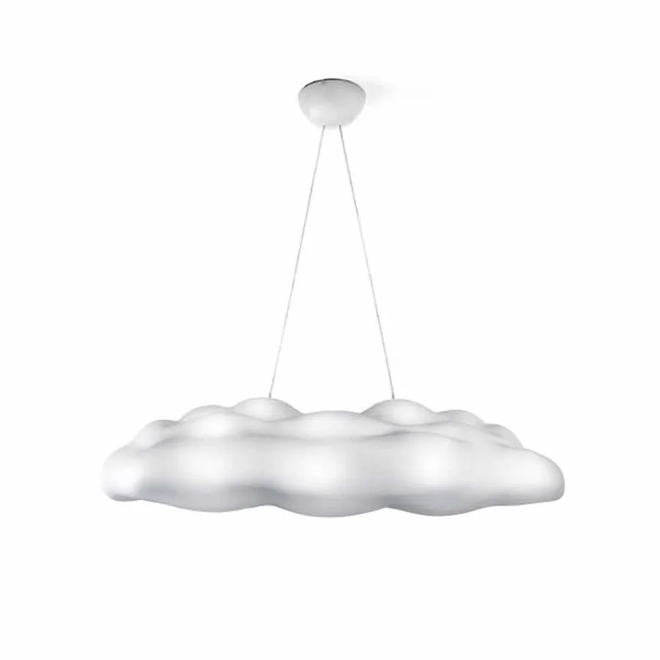 Lampada a Sospensione per Esterno Design a Nuvola in Plastica - Nefos by Myyour Viadurini