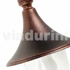 Lampada a sospensione per esterno in alluminio fatta in Italia, Anusca Viadurini