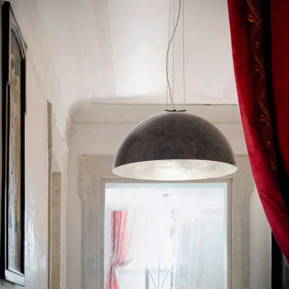 Lampada a sospensione piccola in acciaio Moonlight  Viadurini